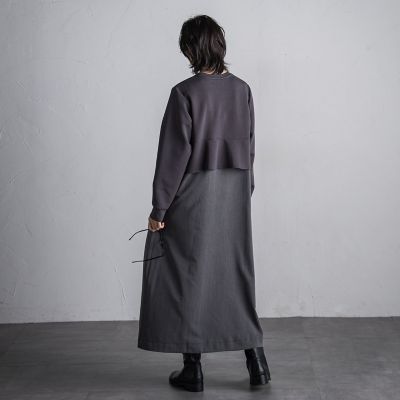 ペプラムドッキングワンピース≪手洗い可能≫