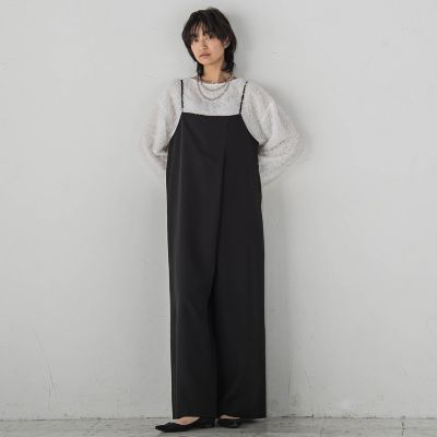 アシンメトリーワイドキャミオールインワン≪洗濯機で洗える