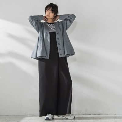 アシンメトリーワイドキャミオールインワン≪洗濯機で洗える