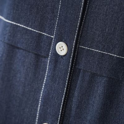 シャンブレーサイドプリーツワンピース≪手洗い可能≫ | MAYSON GREY