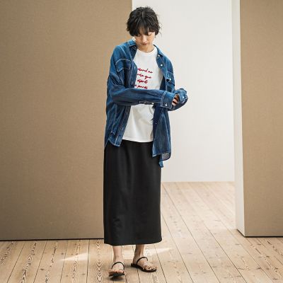【新色追加】ハーフドルマンスリーブスカートセットアップ≪洗濯機で洗える≫