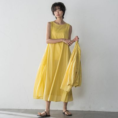 コットンボイル２ＷＡＹエアリーフレアワンピース≪手洗い可能≫
