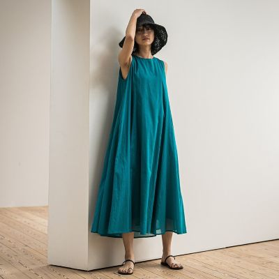 コットンボイル２ＷＡＹエアリーフレアワンピース≪手洗い可能≫