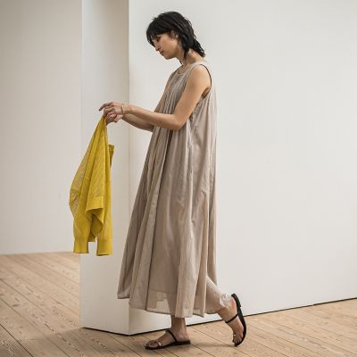 コットンボイル２ＷＡＹエアリーフレアワンピース≪手洗い可能≫
