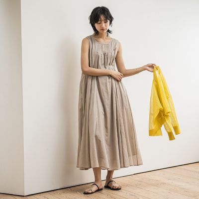 コットンボイル２ＷＡＹエアリーフレアワンピース≪手洗い可能≫