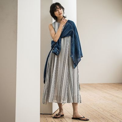 コットンボイル２ＷＡＹエアリーフレアワンピース≪手洗い可能≫
