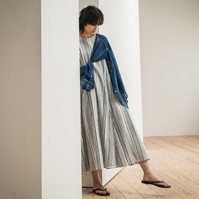 コットンボイル２ＷＡＹエアリーフレアワンピース≪手洗い可能≫