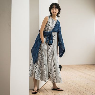 コットンボイル２ＷＡＹエアリーフレアワンピース≪手洗い可能≫