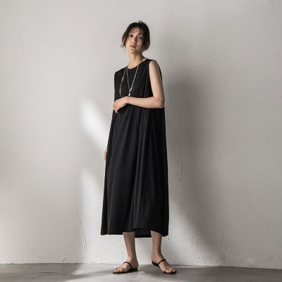 ＜MAYSON GREY（Women）＞タックノースリーブカットワンピース≪手洗い可能≫