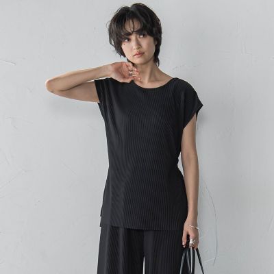 【ＷＥＢ限定】クリスタルプリーツノースリーブセットアップ≪手洗い可能≫