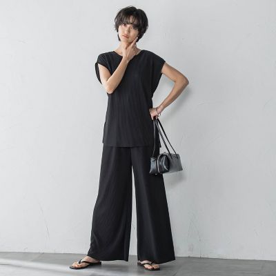 【ＷＥＢ限定】クリスタルプリーツノースリーブセットアップ≪手洗い可能≫