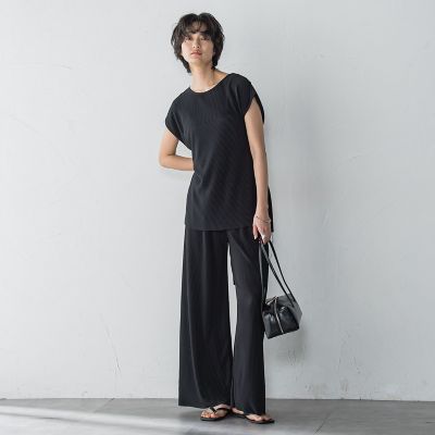 【ＷＥＢ限定】クリスタルプリーツノースリーブセットアップ≪手洗い可能≫