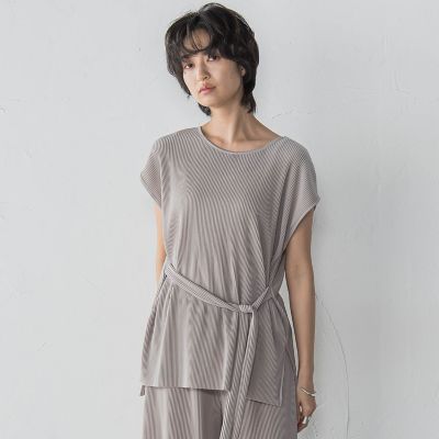【ＷＥＢ限定】クリスタルプリーツノースリーブセットアップ≪手洗い可能≫