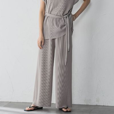 【ＷＥＢ限定】クリスタルプリーツノースリーブセットアップ≪手洗い可能≫