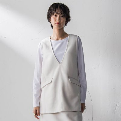 軽量ボンディング3ピーススカートセットアップ≪洗濯機で洗える