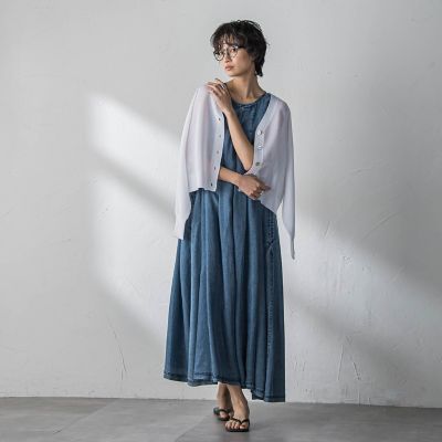 新色追加】ゆれるデニムノースリーブワンピース | MAYSON GREY (Women