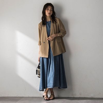 新色追加】ゆれるデニムノースリーブワンピース | MAYSON GREY (Women