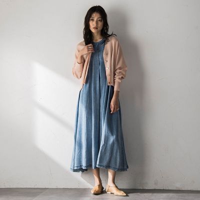 新色追加】ゆれるデニムノースリーブワンピース | MAYSON GREY (Women