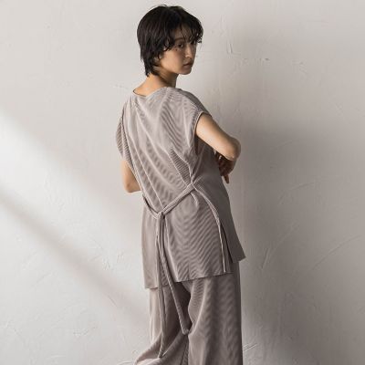 WEB限定】クリスタルプリーツパンツセットアップ | MAYSON GREY