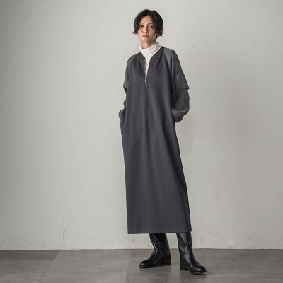 キュプラリネンチェックドレス 4310300369 | ebure (Women