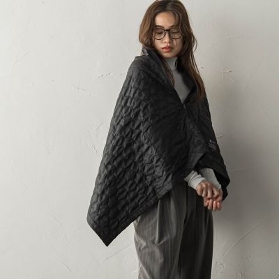 【ＭＩＺＵＮＯ】ブレスサーモブランケットケープ≪発熱素材／洗濯機で洗える≫