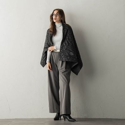 【ＭＩＺＵＮＯ】ブレスサーモブランケットケープ≪発熱素材／洗濯機で洗える≫