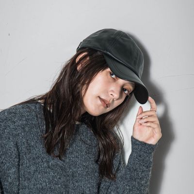 MAYSON GREY（Women）/メイソングレイ レザーベースボールキャップ 04ブラック 帽子【三越伊勢丹/公式】