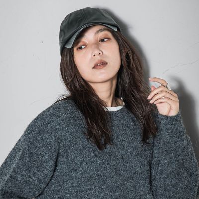 レザーベースボールキャップ | MAYSON GREY（Women）/メイソングレイ