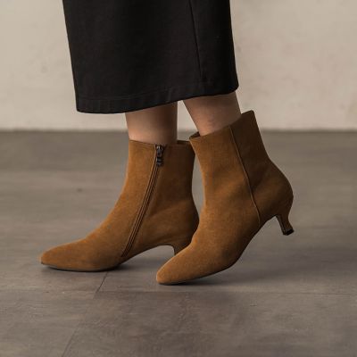 MAYSON GREY（Women）/メイソングレイ REMME スエードショートブーツ 11キャメル 靴【三越伊勢丹/公式】