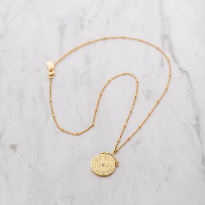 ＜MAYSON GREY（Women）＞ｃｏｉｎドットチェーンネックレス