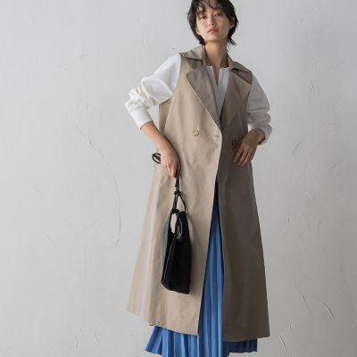 ＜MAYSON GREY（Women）＞シャンブレー２ＷＡＹトレンチコート≪手洗い可能≫