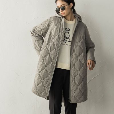 【MACKINTOSH】キルティング フーデッドコート