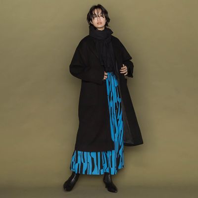 メルトンジャージノーカラーロングコート | MAYSON GREY（Women