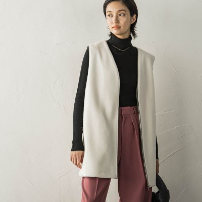 hyke 24AW ボアベスト　黒 2025年最新】hykeボアベストの人気アイテム - メルカリ