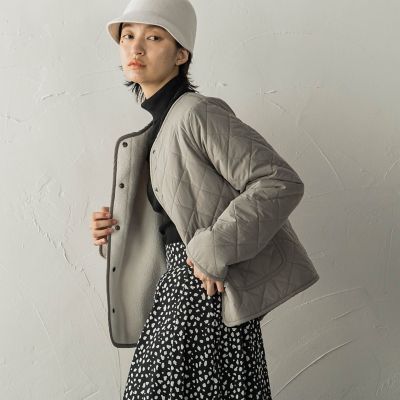 ＜MAYSON GREY（Women）＞リバーシブルキルティングボアジャケット