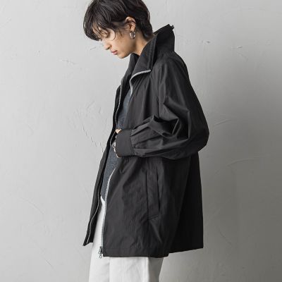花粉ガード配色ジップスタンドブルゾン≪手洗い可能≫