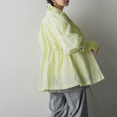 花粉ガード配色ジップスタンドブルゾン≪手洗い可能≫