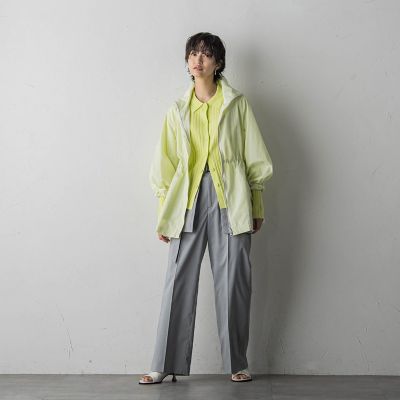 花粉ガード配色ジップスタンドブルゾン≪手洗い可能≫