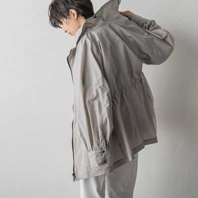 花粉ガード配色ジップスタンドブルゾン≪手洗い可能≫