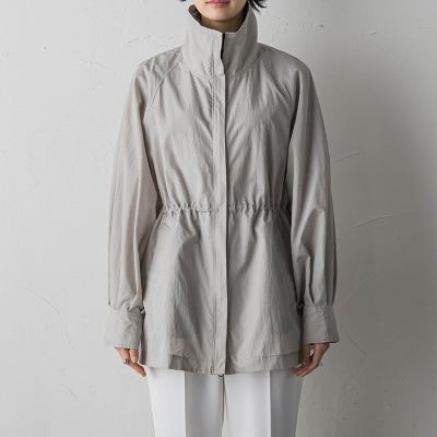 花粉ガード配色ジップスタンドブルゾン≪手洗い可能≫