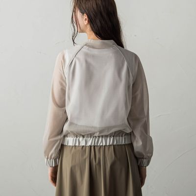 サテンラインメッシュブルゾン≪洗濯機で洗える≫ | MAYSON GREY