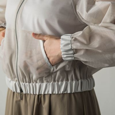 サテンラインメッシュブルゾン≪洗濯機で洗える≫ | MAYSON GREY
