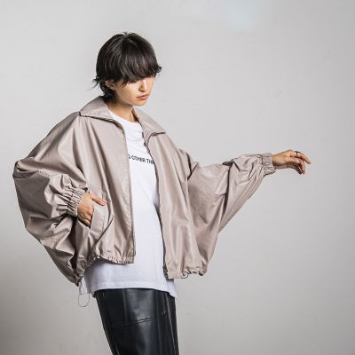 【カタログ掲載】ドルマンショートブルゾン≪洗濯機で洗える≫