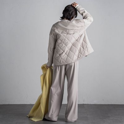 新品　今季　メイソングレイ　ダンボール×キルティングノーカラーブルゾン ダンボール×キルティングノーカラーブルゾン | MAYSON GREY