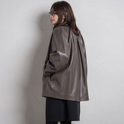 ＥＧＧレザーライクブルゾン