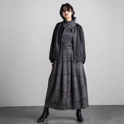 【ＷＥＢ限定】マシュマロコーティングドロストノーカラージャケット≪手洗い可能≫