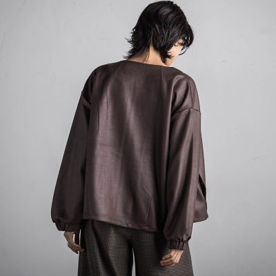 【ＷＥＢ限定】マシュマロコーティングドロストノーカラージャケット≪手洗い可能≫