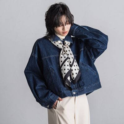 【ＷＥＢ限定】クロップドデニムジャケット≪洗濯機で洗える≫