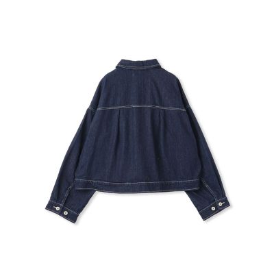 【ＷＥＢ限定】クロップドデニムジャケット≪洗濯機で洗える≫
