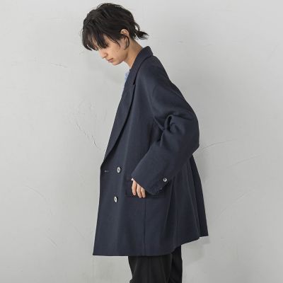 ダブルブレストオーバージャケット≪手洗い可能≫